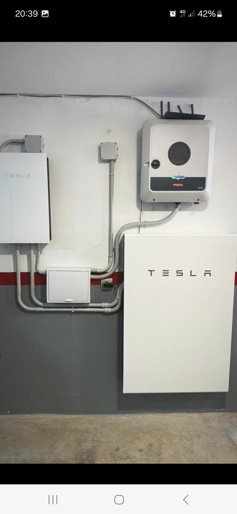 Instalación de inversor y batería Tesla Powerwall